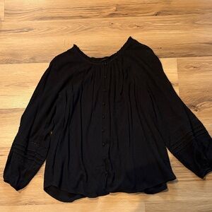 torrid black button down shirt